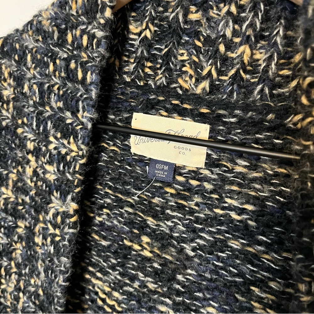 ✧･ﾟneutral knit poncho cardigan - Picture 7 of 7
